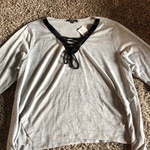 Grey long sleeve top